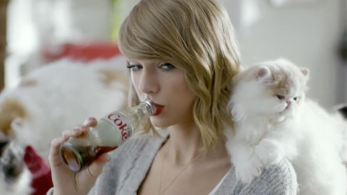 Taylor Swift Enjoying a Diet Coke