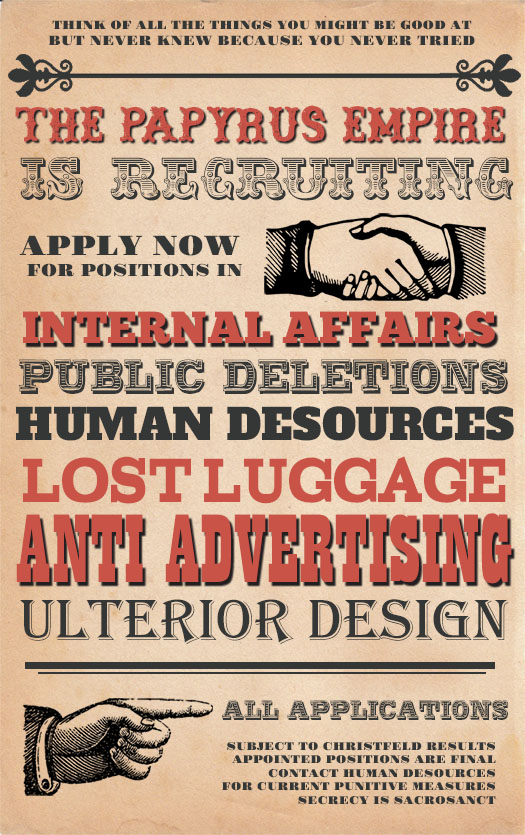 The Papyrus Empire is Recruiting